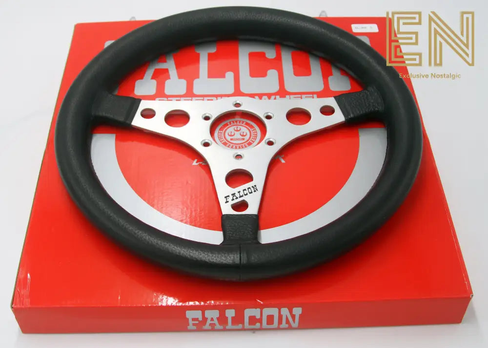 Watanabe Falcon Black/Silver Steering Wheel