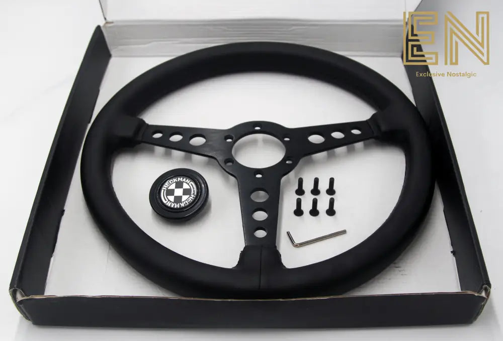 NOS Checkman Black/Black Steering Wheel