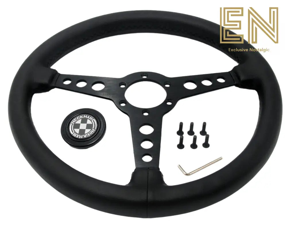 NOS Checkman Black/Black Steering Wheel