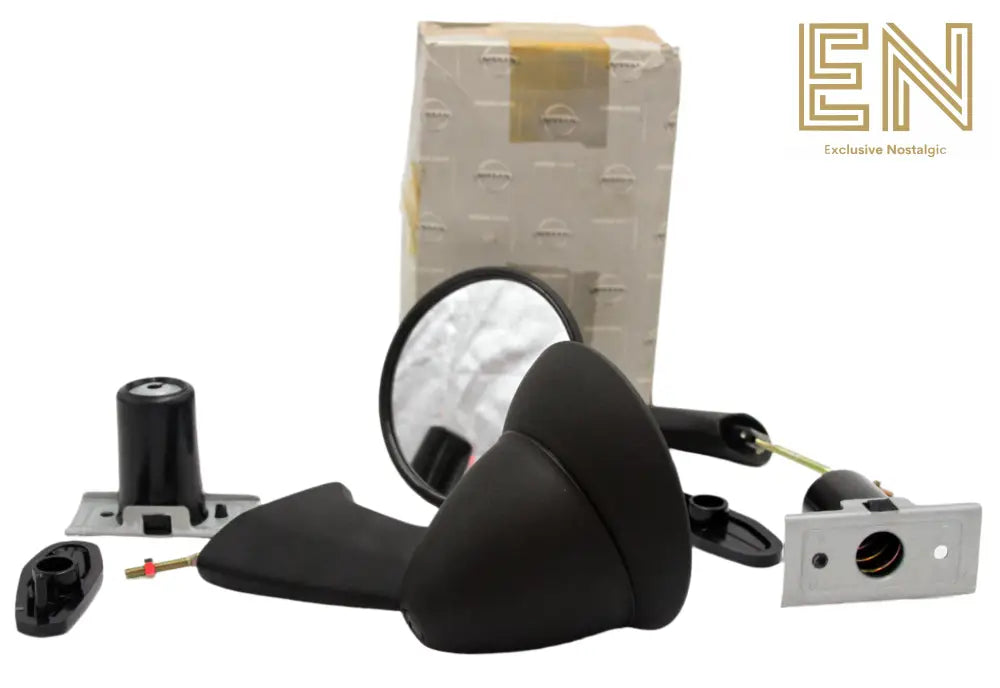 NOS Genuine Nissan Datsun S30 Long Stalk Black Fender Mirror Set