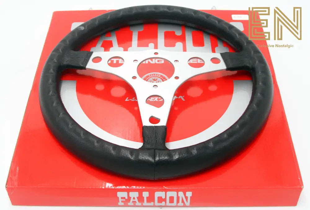 Watanabe Falcon Black/Silver Steering Wheel
